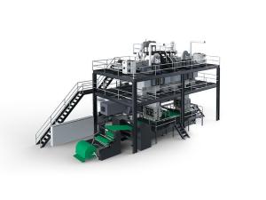 China China Manufacture PLA/Pet Full Auto Control Pollution Free Non-Woven Fabric Making Machine wholesale