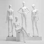 White full body black adult flexible human body soft female model sport