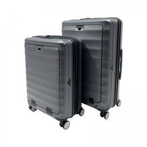China 20/24 Multifunctional Hard Shell PC Travel Suitcase Set with USB Port Travel Luggage Sets wholesale