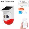 Buy cheap Glomarket Tuya Smart Wifi Outdoor Solar Infrared Alarm Siren IntelligentWaterpro from wholesalers