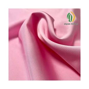 China imitation acetate Fabric woven satin Wedding Customized polyester fabric for dress wholesale