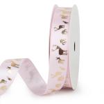 Custom Logo Polyester Decoration Ribbon Rolls , Private Label Gift Packing
