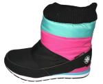 Outside Warm Fur Pu Nylon Cold Weather Boots Non Slip