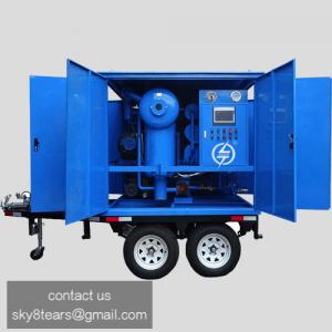 China Assen ZYD-M double stage mobile transformer oil purification machine, insulating oil clean on sale