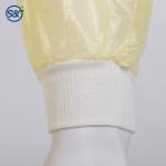 Chemotherapy gowns disposable yellow color waterproof medical surgical en14126