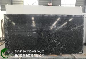 China Black Artificial Quartz Stone Material Plates Slabs Usage For Kitchen countertop wholesale