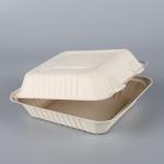 Take Out Food Sugarcane Packaging Shipping Box Biodegradable Clamshell 3