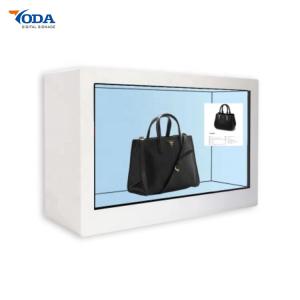 China TFT Transparent LCD Touch Screen See Through Advertising Showcase wholesale