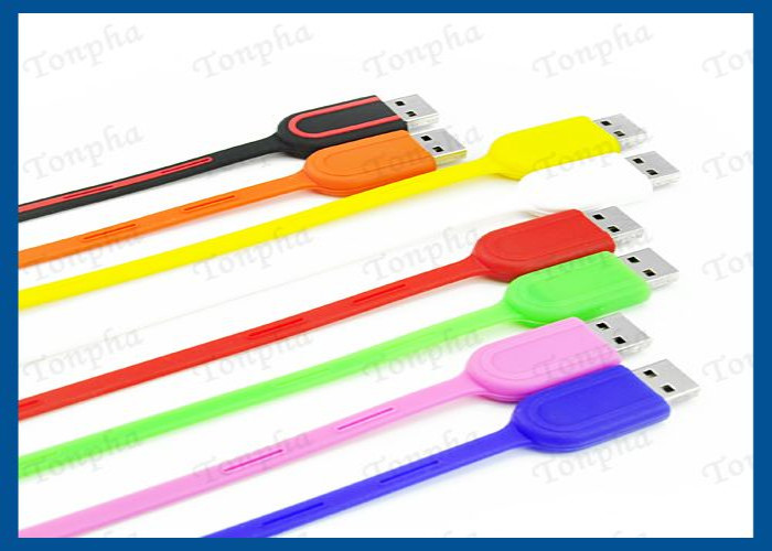 Promotional Thin Wristband Flash Drive Convenient Carrying Silicone Material