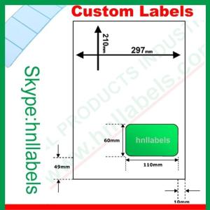 China Integrated Labels EU Version Type13 110mm&quot;*60mm&quot; Laser Sheet wholesale