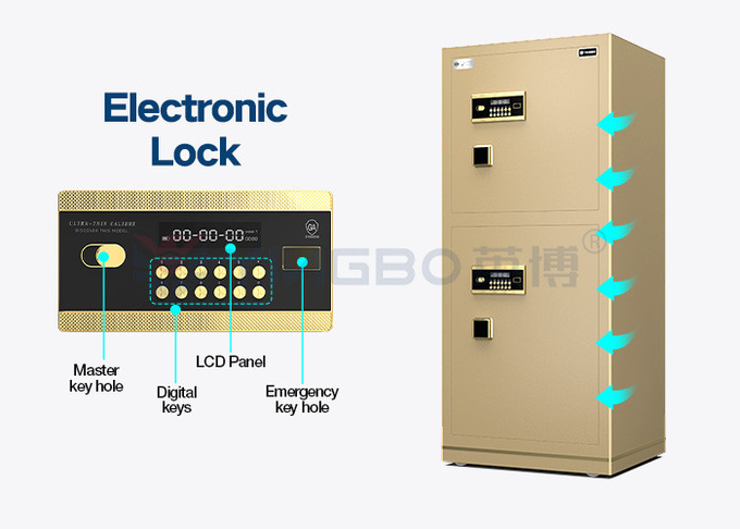 Solid Steel Dual Alarm Luxury Office Safe Box Electronic Lock YB/N7-150D