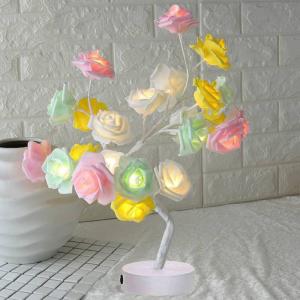 China LED Table Lamp Rose Flower Tree USB Night Lights Home Decoration tree light table lamp(WH-MTB-81) on sale