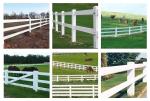 UV Resistant Vinyl Horse Farm Fence White Horse Rail Fence