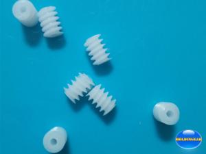 China Wholesale of precision 0.5M plastic worm gear for DC motor with various length wholesale