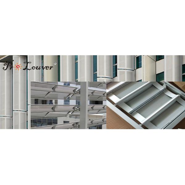 Customized Size ! Aluminum Aerowing Sun Louver Facade System