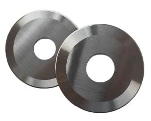 China Round Cutter Blade Slitting Cutter Round Carbide Roll Cutting Circular Knives for Disc Blade Round Rotary Blade wholesale