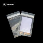 PLA Biodegradable Clear Edible Packaging Bag Plastic Zipper Bag For Cookie Weed
