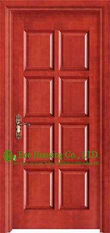 Customized Timber Veneer Wood Door For Main Entrance, China Solid Teak Wood Door