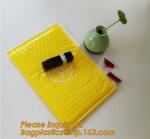 Slider padded grip seal Golden bags, air bubble bag with slider zipper,design