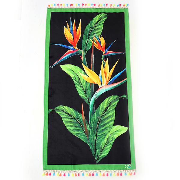 Customized Designs Supported Super Soft Printed Microfiber 100% Polyester Beach Towel
