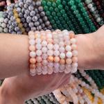 2mm Pink Aventurine Semi Precious Gem Beads Round Shape