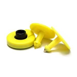 China Maximize Efficiency And Productivity HDX/FDX 134.2khz RFID Ear Tag Passive Round Livestock Animal Tag wholesale