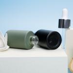 30ml Face Serum Glass Dropper Bottle Color Painting Frosted For Skin Care