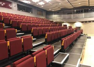 China Art Venues Telescopic Tribunes Gym Bleacher Solid Structure With Upholstered Chair wholesale