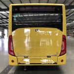 Two Doors 8m Urban Battery Electric Buses LHD 29 Seats Battery Power 198.4kwh