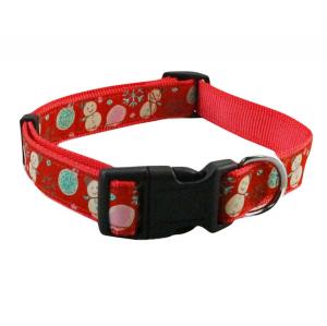 China Custom Printed Woven Personalized Pet Collars Fancy Ribbon Dog Collars wholesale