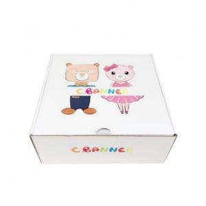 China 250gsm Corrugated Paper Box UV Varnishing Children Shoes Packaging Box on sale