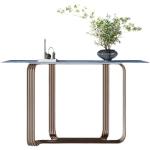 Polished Stainless Steel & Marble Console Tables - Affordable Luxury