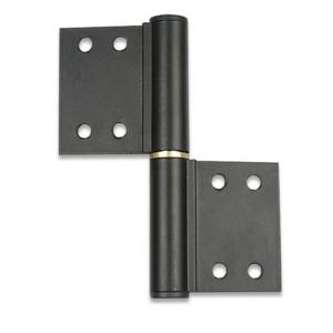 China Aluminum Black Door Hinges , 4 Inch door flag hinge Thickness 2.7-4.5mm wholesale