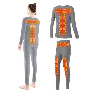 China Female Electric Heating Base Layer Heated Thermal Underwear Suit for Winter Sports wholesale