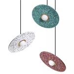 Nordic Small Waterstone Aluminum Small Round Pendant Light For Dining Room