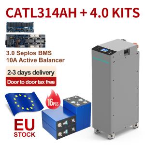 China Assembled 18kwh 51.2V 314ah Seplos CATL Grade A LiFePO4 Lithium Battery Cell Seplos V4 residential battery pack wholesale