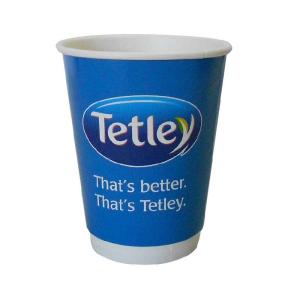 China Water Based Double Wall Hot Cups 8 Oz Printed Paper Cup Aqueous Coated wholesale