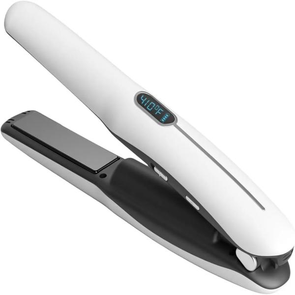 Rechargeable 2 in 1 Wireless Hair Straightener Cordless Straightening Curling