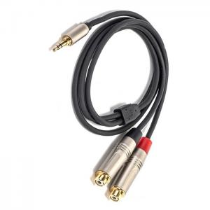 China 3.5 Mm Y Splitter Cable  To RCA Y Audio Cable 3.5mm Stereo To 2* RCA  For Speaker wholesale