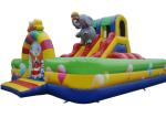 Double Stitching Inflatable Obstacle Course Elephant Bounce House Waterproof