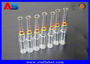 China 1ml 2ml 5ml 10ml Pharmaceutical Glass Ampoule With Rings Panton Color small glass vials wholesale