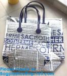 Silver Aluminium Foil Cake Pizza Carrier Insulated Thermal Lunch Picnic Bag