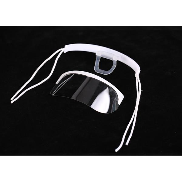 5 Pieces Transparent Plastic Mouth Visor Oil Proof for Chef