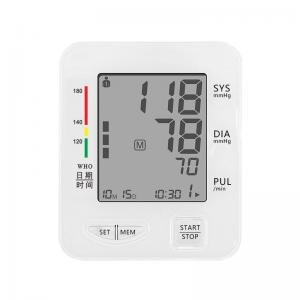 China Home Use Upper Arm Blood Pressure Monitor With Extra Large Cuff on sale