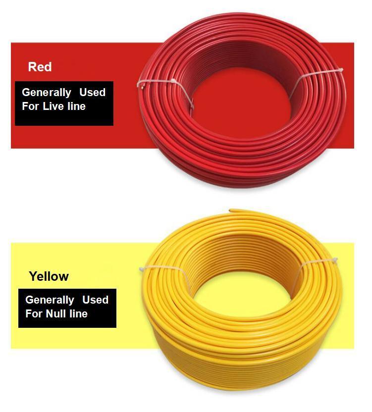GB5023 Oxygen-Free Copper Conductor Lighting Power Distribution House Wiring 1.5mm 2.5mm 4mm 6mm 10mm Bvr Wire