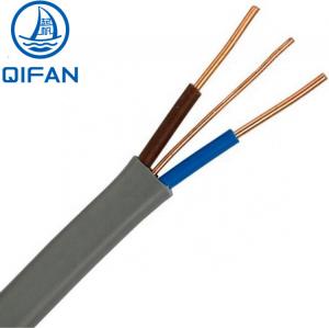 China Fire Resistant Cable Flat Cable BVVB 2X1.5mm2+E Flat Twin And Earth Cable Fireproof Electrical Cable wholesale