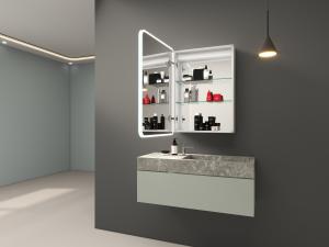 China Moisture Proof Led Medicine Cabinet High Brightness Bathroom Cabinet With Light wholesale