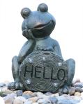 Garden Statue Fountains Vivid Frog Statue Green Frog Magnesia Water right weight