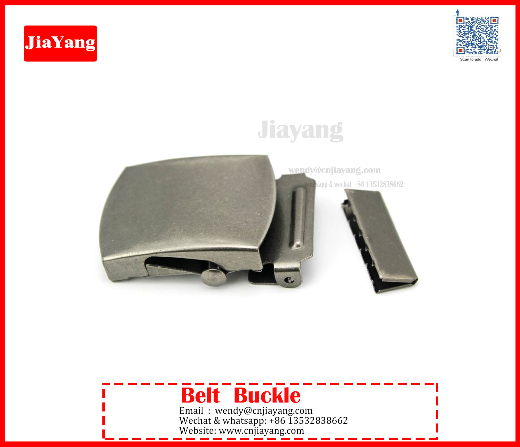 custom prong silver iron metal men belt buckle with embossed logo