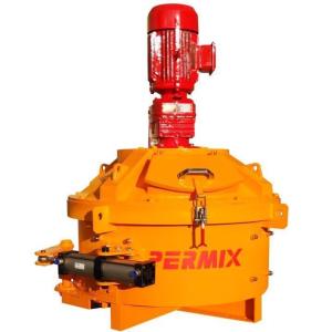 China Steel Material Pan Mixer Machine With Water Spray Device Short Mixing Time wholesale